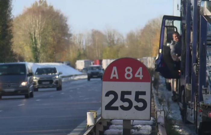 incompréhension et colère des chauffeurs routiers, interdits de conduire à cause de la tempête Caetano