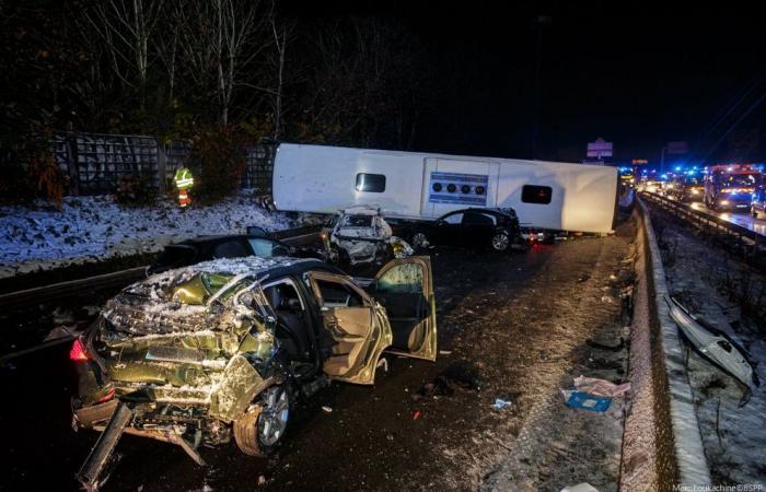 Cinq blessés en urgence absolue après un carambolage impliquant un bus BlablaCar