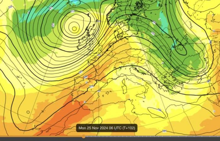 Fin novembre et front froid de décembre