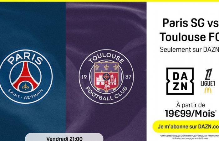 Comment profiter des bons plans DAZN pour voir PSG – Toulouse en direct ce week-end ?