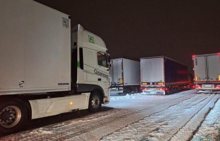 DOSSIER – Coincé sur l’A36 près de Montbéliard à cause de la neige