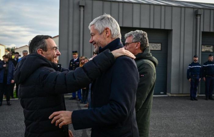 Retailleau et Wauquiez affichent leur bonne entente en Haute-Loire