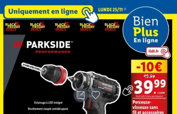 Lidl dévoile son offre Parkside pour le Black Friday avec des prix imbattables