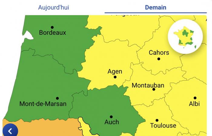 Weather alert for violent winds in the Pyrénées-Atlantiques, Hautes-Pyrénées, Ariège, Haute-Garonne and Tarn-et-Garonne Sunday November 24