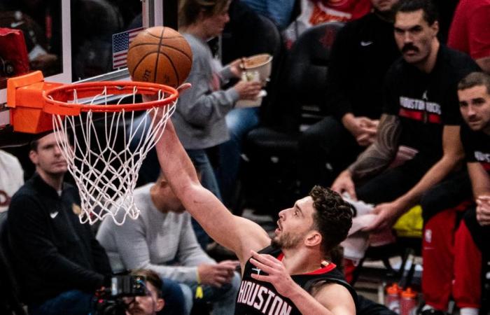 Portland Trail Blazers contre Houston Rockets-Xinhua