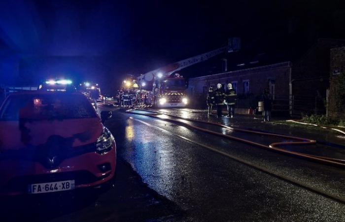 Incendie à la ferme de Duban, une famille évacuée