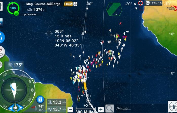 Virtual Vendée Globe. Slight shift!