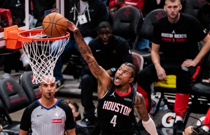 Portland Trail Blazers contre Houston Rockets-Xinhua