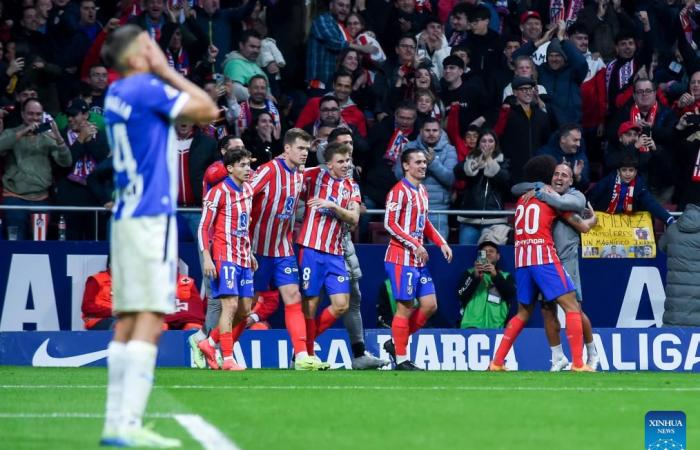 Atlético de Madrid contre. Deportivo Alavés-Xinhua