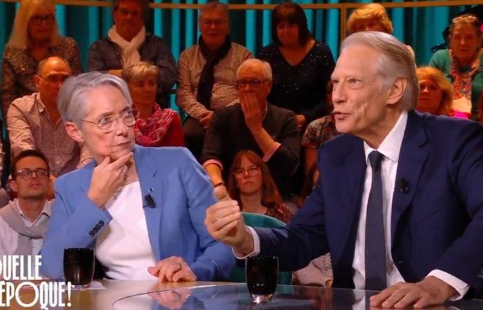 Dominique de Villepin and Elisabeth Borne raise their voices on the set of “Quelle Époque”