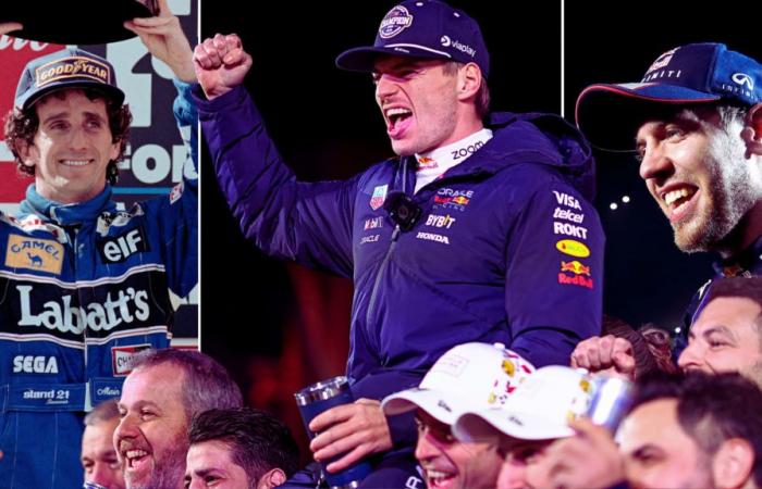 Le quadruple champion du monde Max Verstappen rejoint la liste de tous les temps – et ceux qui restent devant lui