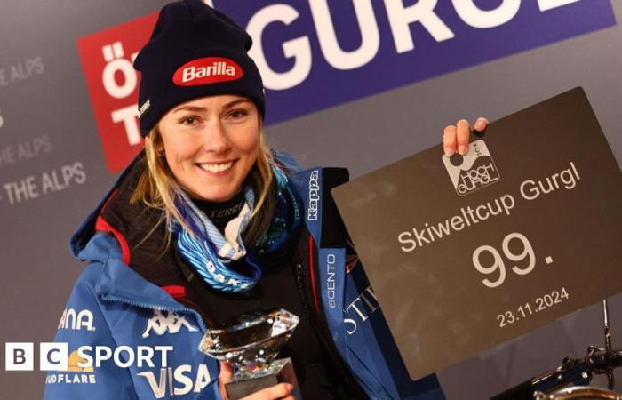 L’Américain remporte sa 99e victoire en Coupe du monde dans le slalom de Gurgl