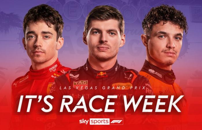 Programme du GP de Las Vegas : heure du Royaume-Uni, quand regarder le week-end de F1 en direct sur Sky Sports alors que Max Verstappen vise à sceller le titre