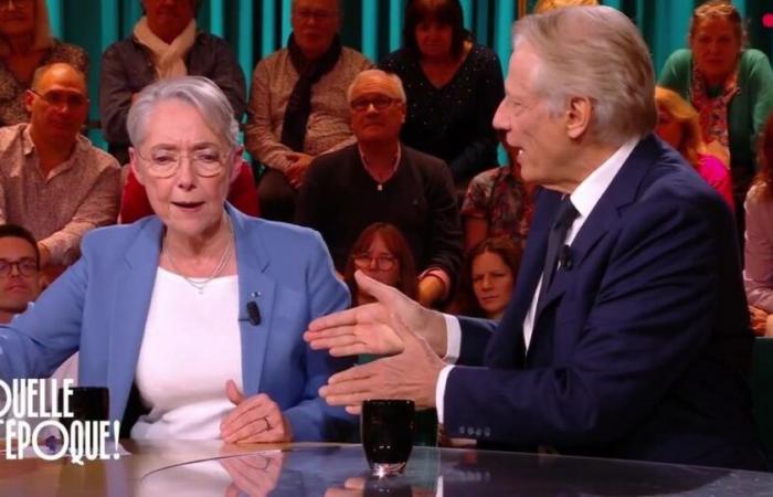 Lively exchanges between Dominique de Villepin and Élisabeth Borne in “Quelle époque!” on France 2