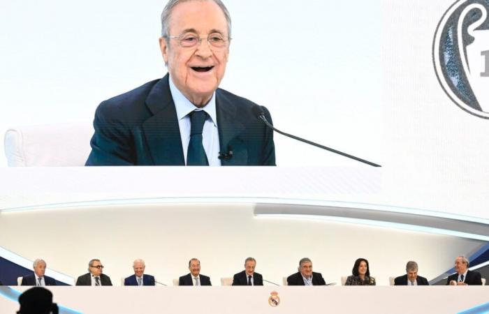 apparition de Florentino Pérez et vote