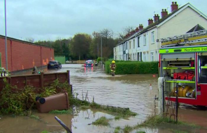 Dégâts causés par la tempête Bert au Royaume-Uni et en Irlande