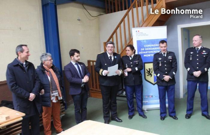 le sous-préfet Silvère Say salue l’engagement des gendarmes de la compagnie de Montdidier