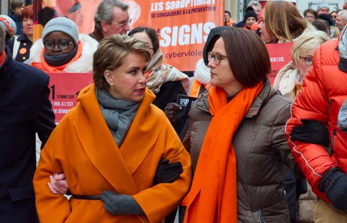 La grande-duchesse Maria Teresa manifeste en orange pour soutenir les femmes victimes de violences