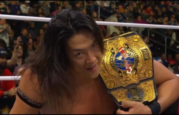 Konosuke Takeshita épingle Ricochet et conserve le titre international à AEW Full Gear Wrestling News – WWE News, AEW News, WWE Results, Spoilers, WWE Survivor Series 2024 Results