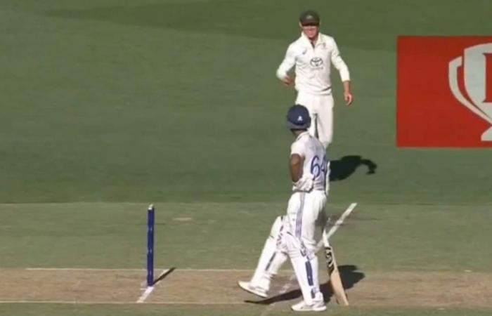 Yashasvi Jaiswal défie Marnus Labuschagne de l’expulser et se tient à l’extérieur du terrain dans un geste audacieux lors du test de Perth