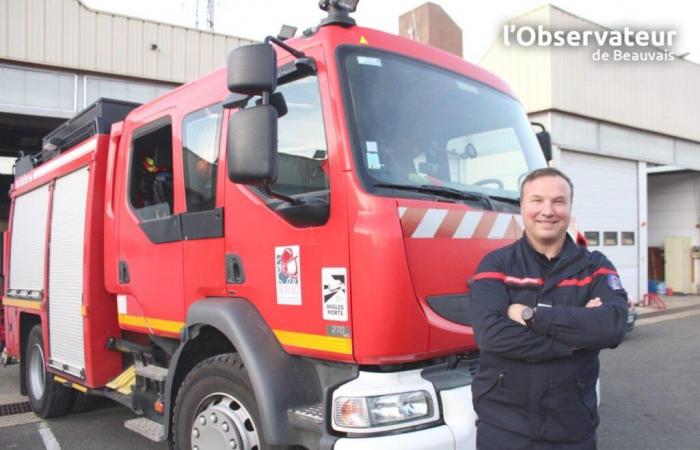 nouveau chef des pompiers d’Auneuil, Christophe Wawrzyniak veut « relancer la JSP »