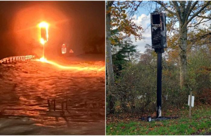 Dans l’Orne, des radars en feu dans un décor enneigé : une nuit d’attentats