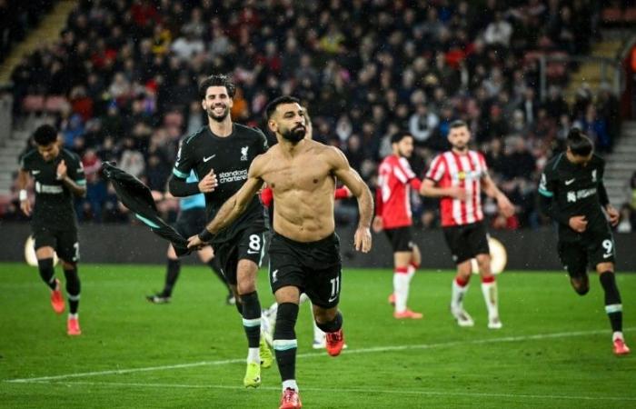 Salah donne huit points d’avance à Liverpool après la frayeur de Southampton