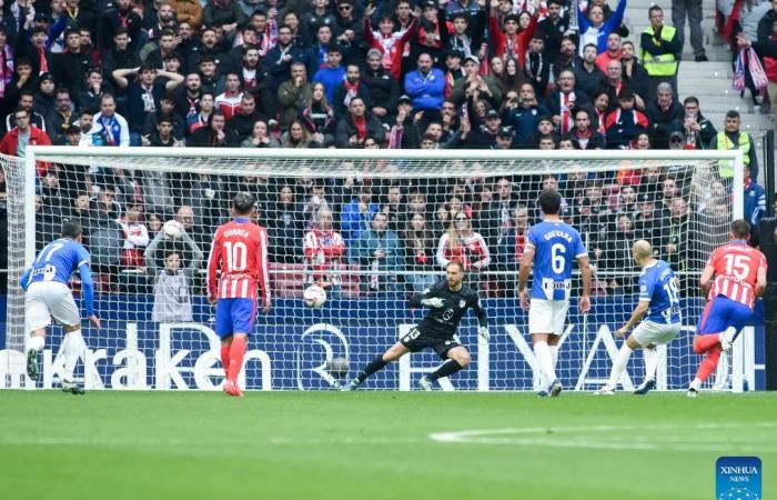 Atlético de Madrid contre. Deportivo Alavés-Xinhua