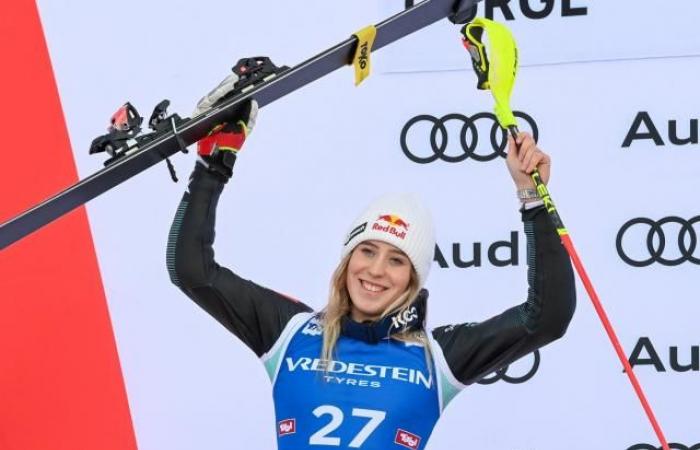 Lara Colturi, deuxième du slalom de Gurgl et joyau mondial du ski (ski alpin)