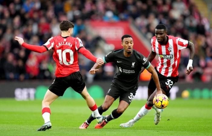 Liverpool souffre mais gagne à Southampton – Premier League – J12 – Southampton-Liverpool (2-3)