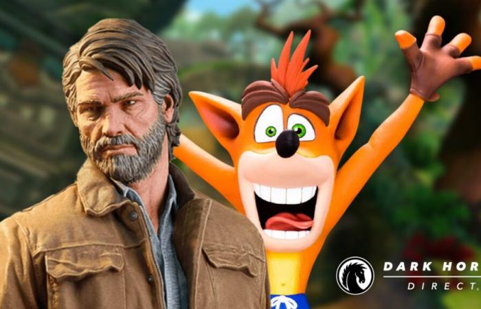 De superbes figurines The Last of Us et Crash Bandicoot