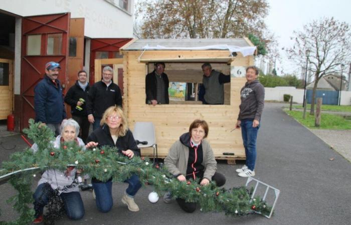 l’association des commerçants en pleine ambiance de Noël