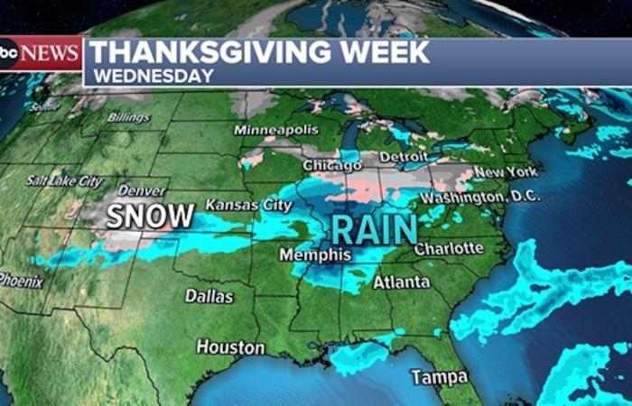 La météo pourrait avoir un impact sur les voyages de Thanksgiving