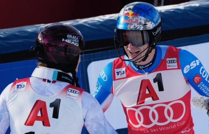 Clément Noël en patron, Loïc Meillard dans le cinq à Gurgl