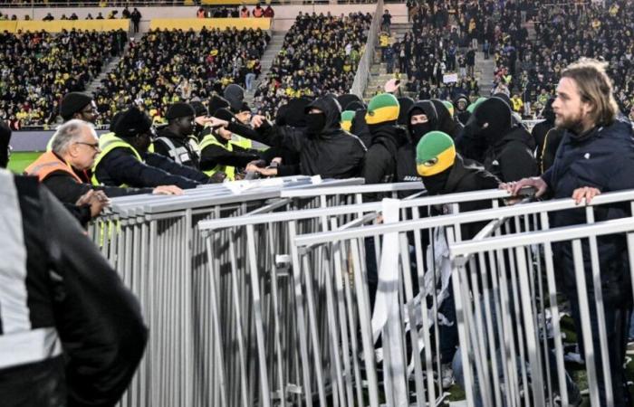 le match Nantes-Le Havre interrompu une trentaine de minutes pour une tentative d’envahissement du terrain avant de reprendre