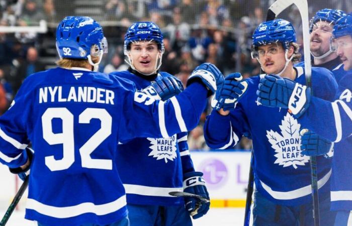 Célébrations pour le premier match des frères Nylander ensemble