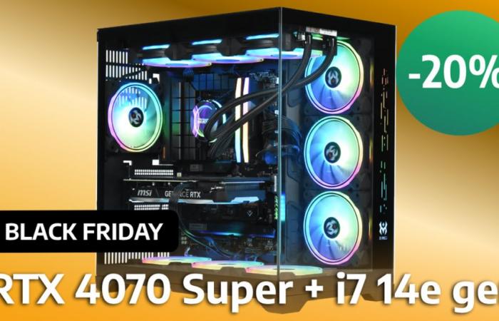 Ce PC gaming spécial Black Friday est à -20% avec ses RTX 4070 Super et Core i7 14700 KF !