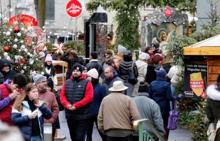 le marché de Noël bat son plein malgré la pluie