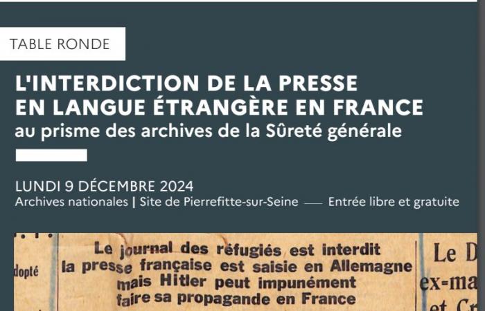 L’interdiction de la presse en langue étrangère en France au prisme des archives de la Sûreté générale (1914-1940)