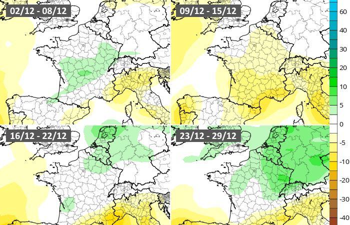 De nouvelles chutes de neige sont-elles possibles d’ici Noël ? 25/11/2024