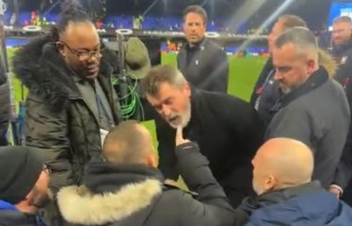 Roy Keane, proche d’en venir aux mains avec un supporter lors d’Ipswich-Manchester United