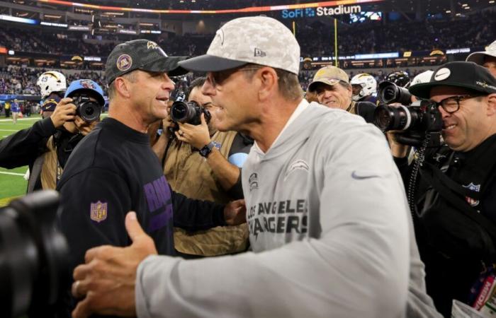 Les Ravens ont battu les Chargers lors d’un match entre les frères John et Jim Harbaugh