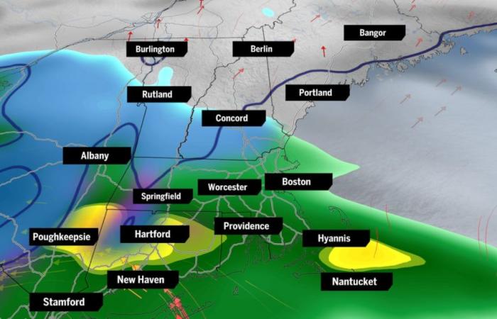 Une tempête hivernale s’abat sur la région