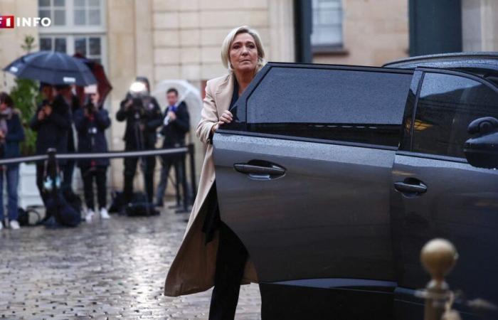 Marine Le Pen ricevuta da Michel Barnier a Matignon