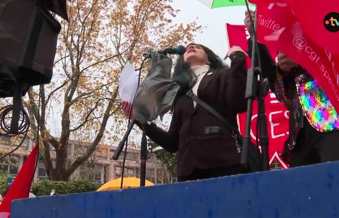 Mobilisation du monde de la culture à Nantes contre les coupes budgétaires décidées par Christelle Morançais