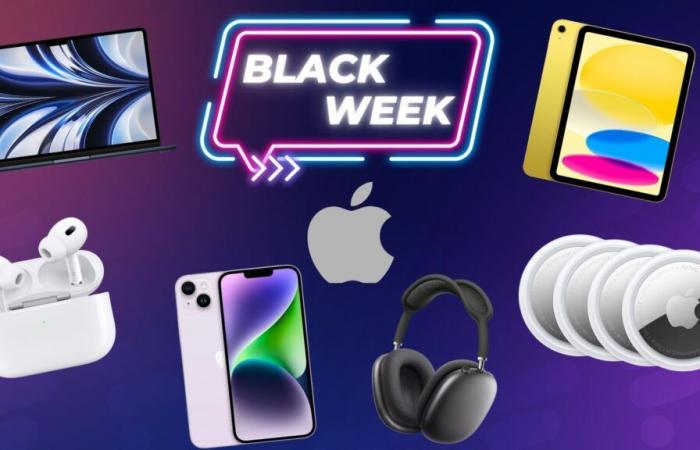 Les produits Apple sont également à prix réduits pour la Black Friday Week