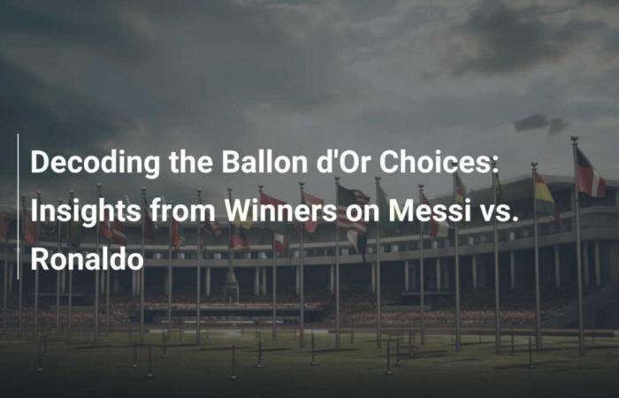 Points de vue des gagnants sur Messi vs Ronaldo