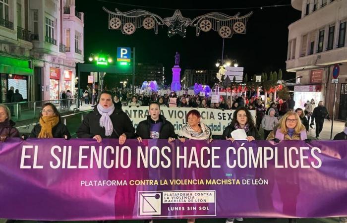 León descend dans la rue pour exiger une plus grande implication des administrations dans la lutte contre la violence sexiste