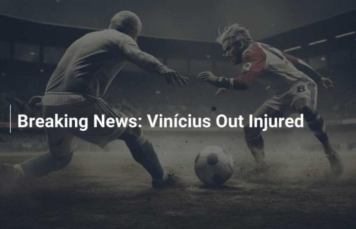 Urgent : Vinícius blessé et hochant la tête