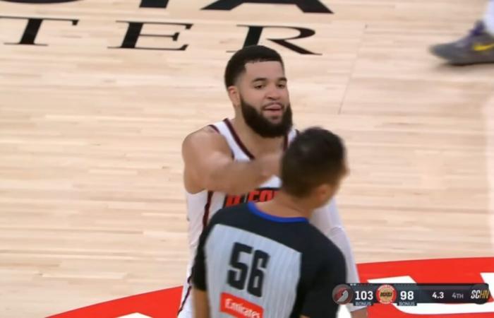 Fred VanVleet condamné à une amende de 50 000 $